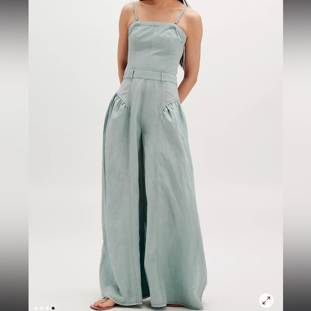 Free People Light Blue Jumpsuit - Picture 1 of 4